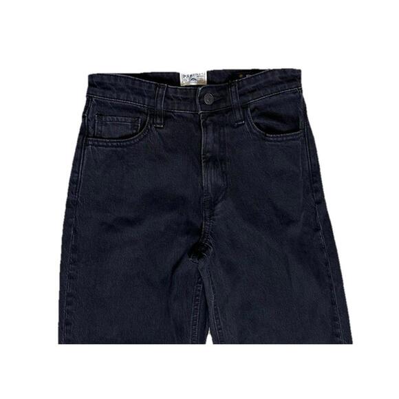 Faherty Slim Straight Jeans Womens 25 Pants Black Denim Special Weave Stretch - Picture 2 of 8